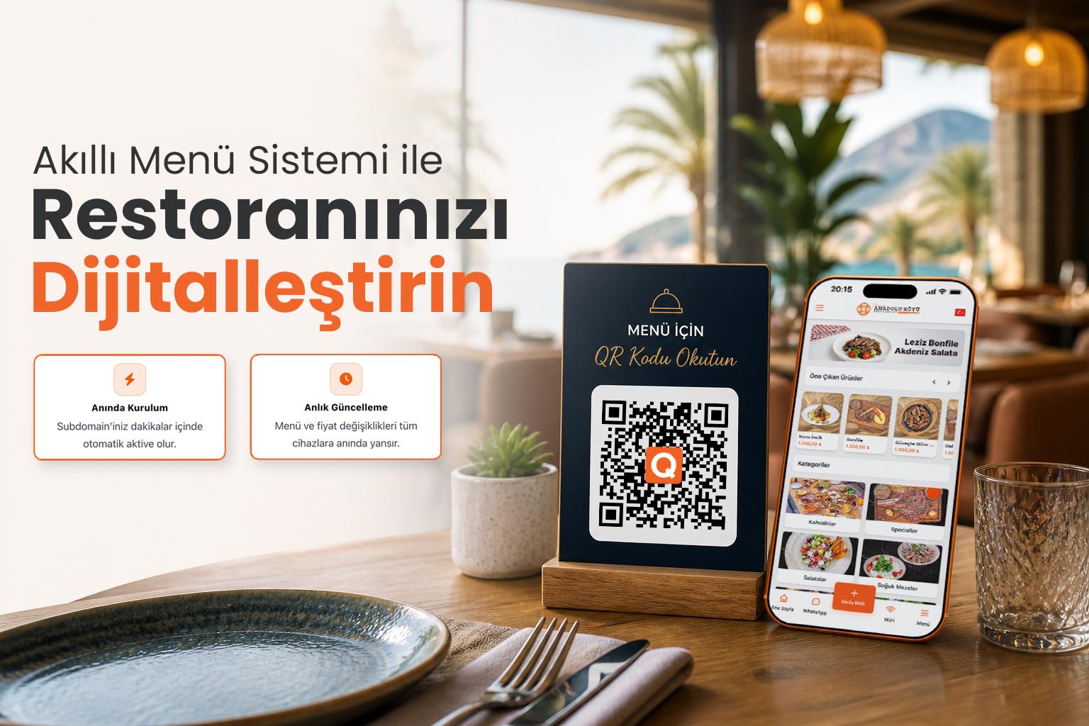 Akıllı Menü Sistemi ile Restoranınızı Dijitalleştirin